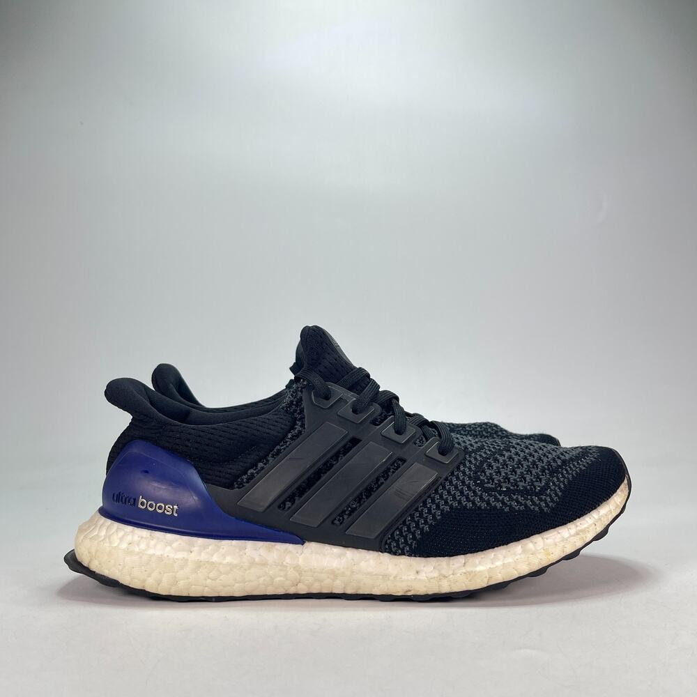 adidas Ultraboost 1.0 Retro OG Black Purple Running Shoes G28319 Men's Size 9.5